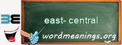 WordMeaning blackboard for east-central